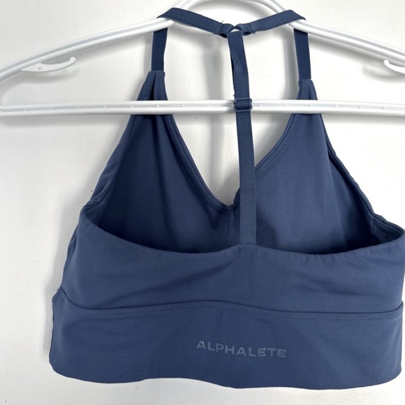 Alphalete Alphalux Wonder Bra - Tuxedo Blue Size Small - Picture 5 of 7